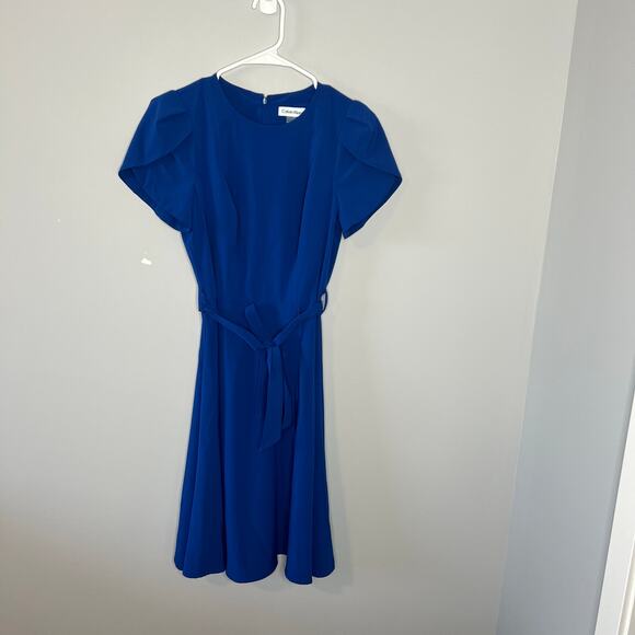 Calvin Klein Blue A-Line Dress Size 4 - Picture 13 of 13
